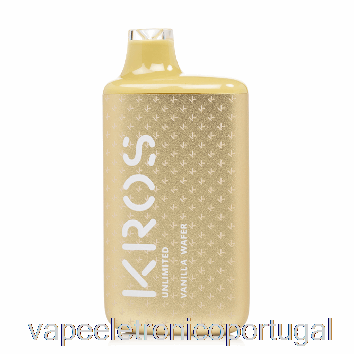 Vape Eletrônico Kros Ilimitado 6000 Wafer De Baunilha Descartável